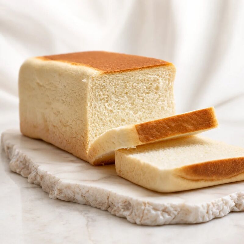Sliced white bread