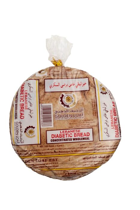 Arabic bread packed in a printed bag